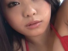 Charming Japanese whore Mizuho Tada poses on a cam working on hot photo session