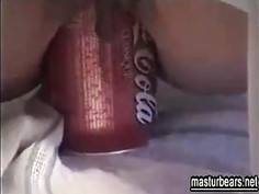 my extreme anal solo with cans and bottles